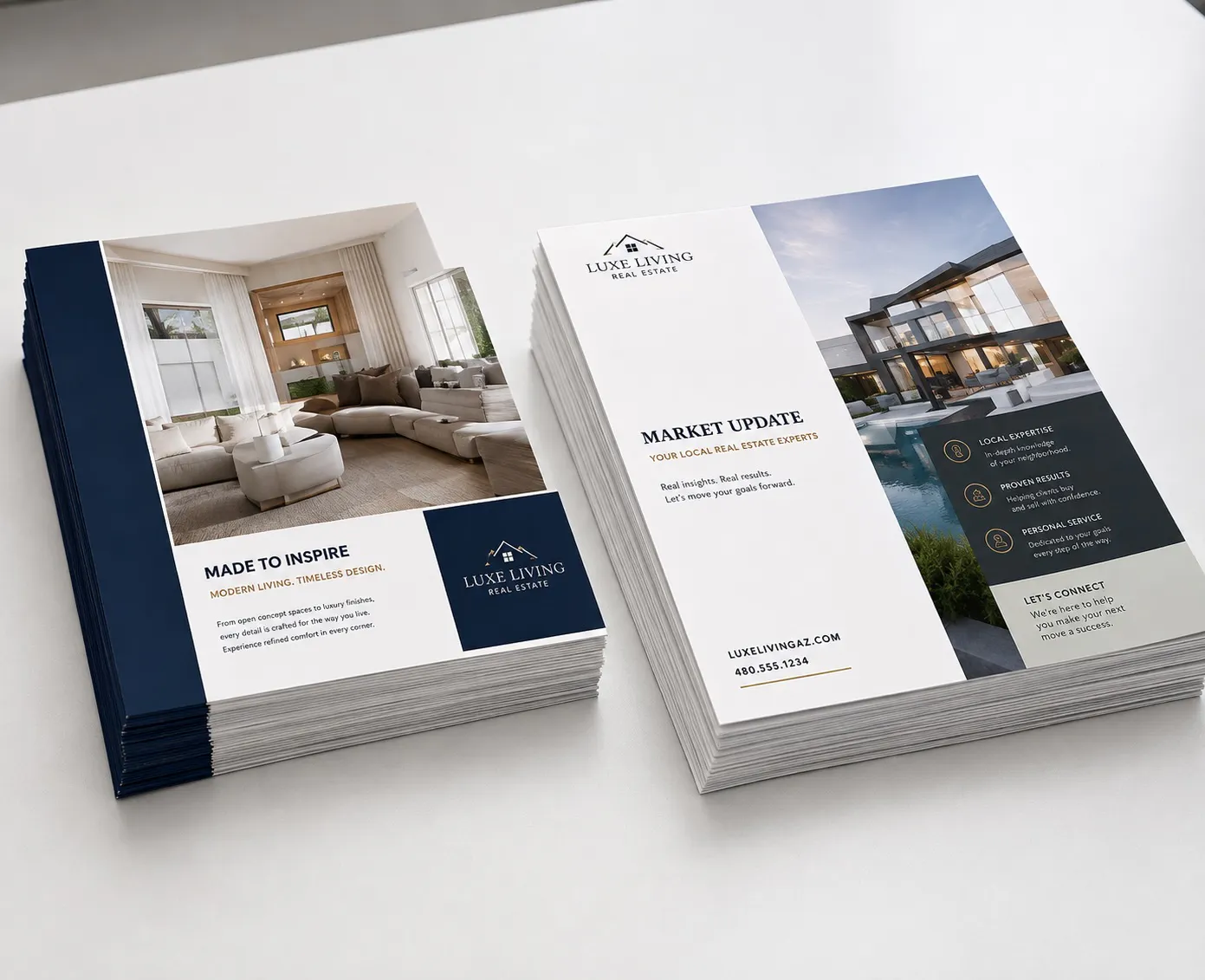 Beautiful Listing Brochures to market a real estate listing