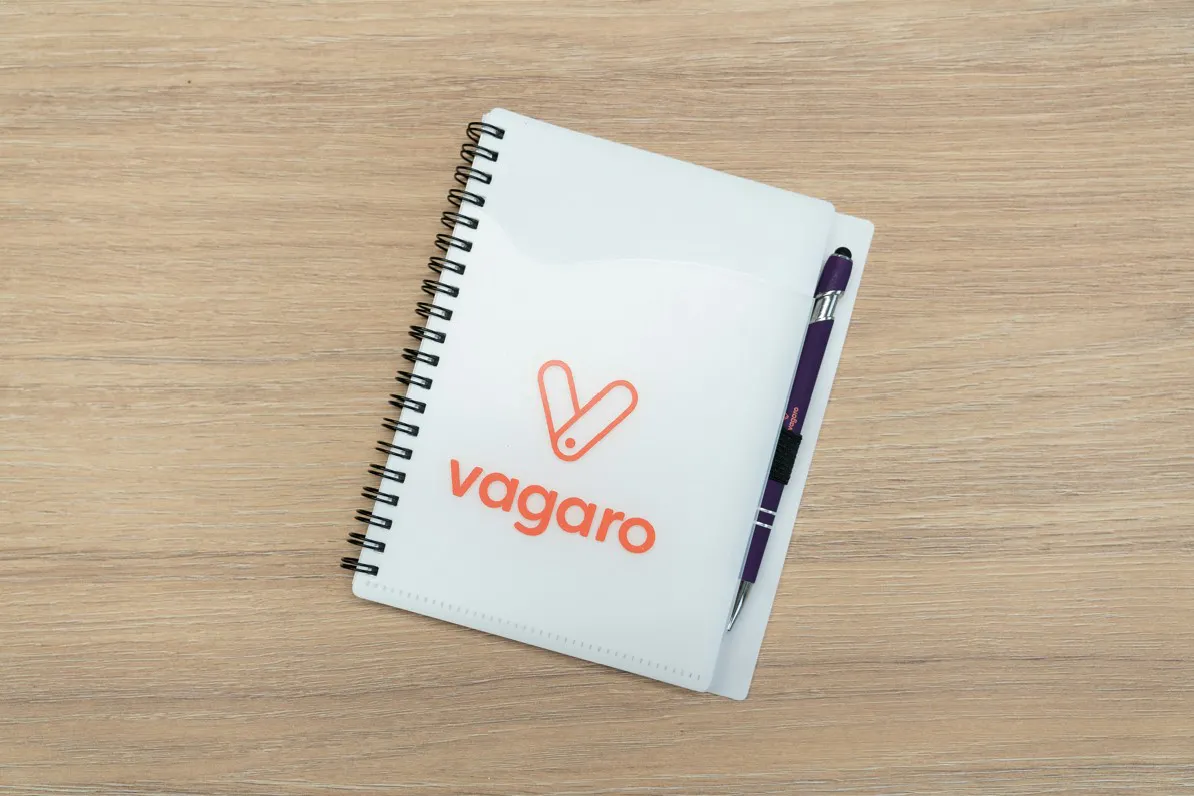 branded notebook
