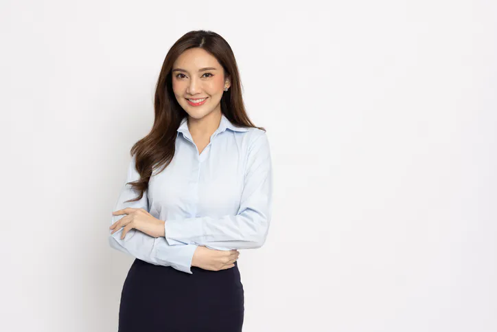 White tshirt on green background