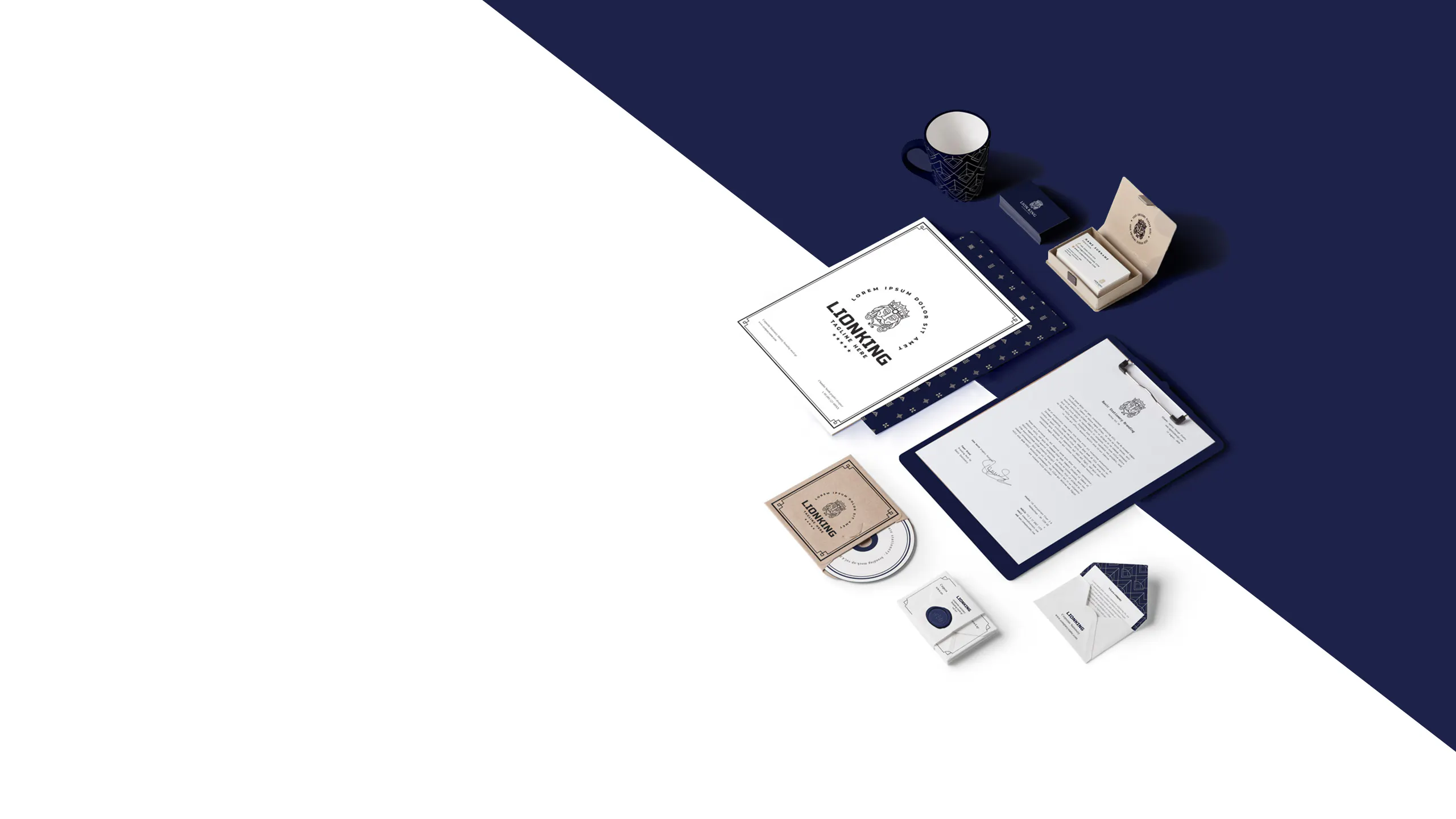 USparkbranding services banner shows office supply design examples