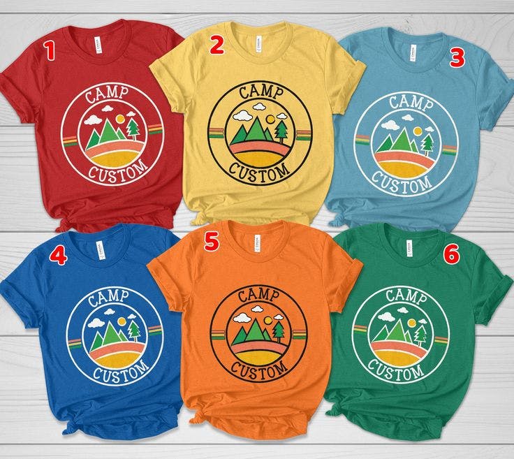 group of tshirts