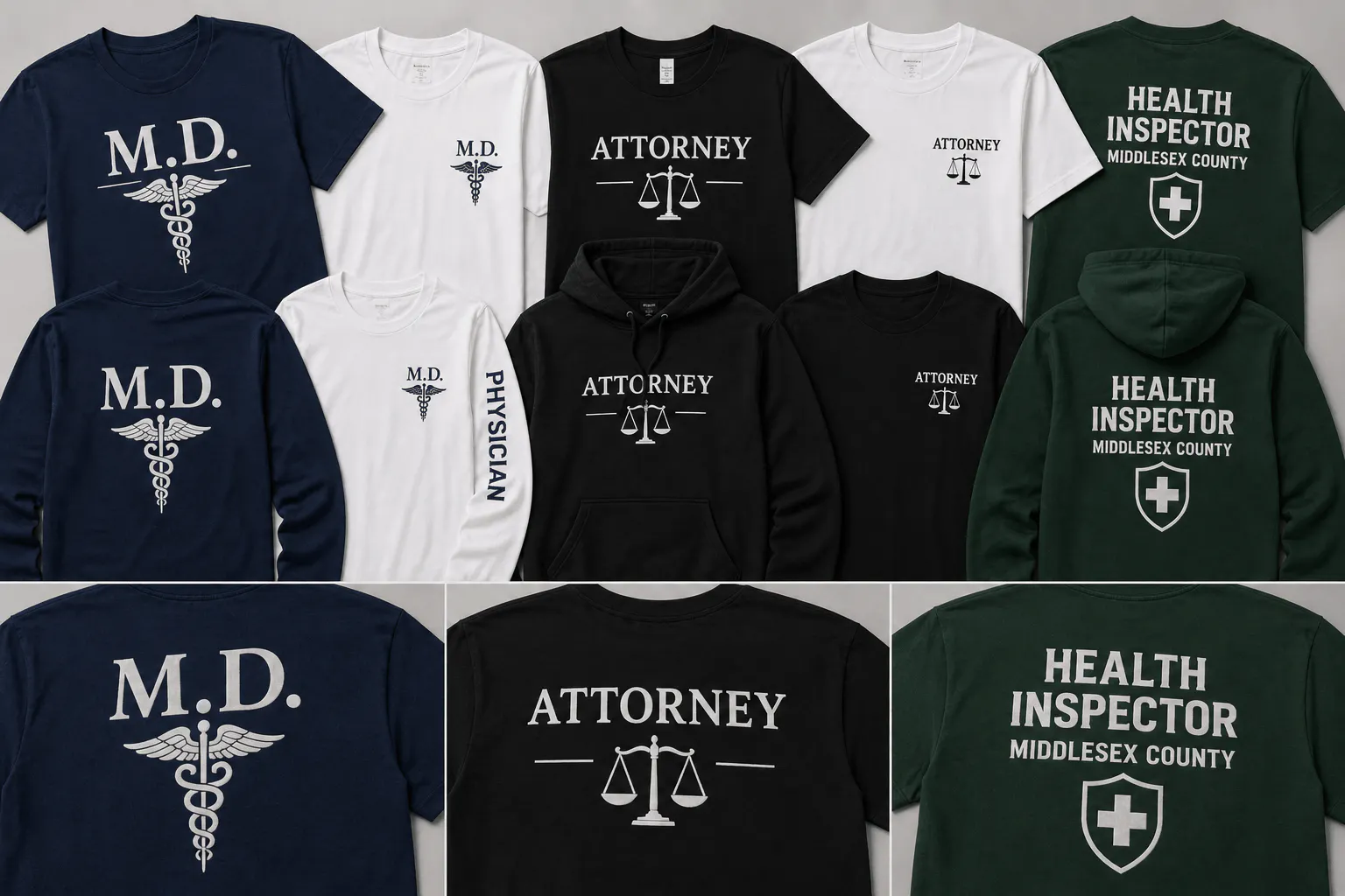Middlsex County Screen Printing First Responder Apparel Police Apparel Fire Apparel Construction Apparel