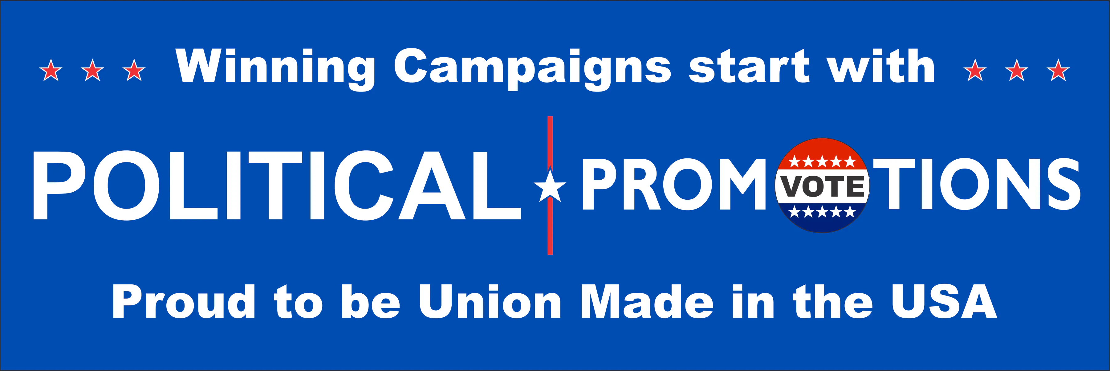 PP Slogan banner blue