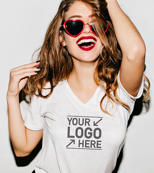 Woman in tshirt
